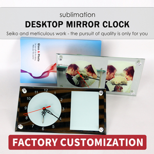 סיטונאי ריק סובלימציה זכוכית תמונה מסגרת ריק סובלימציה זכוכית שעון דיגיטלי מסגרת תמונה שולחן שעון תמונה מסגרת - Product Image 4