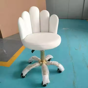 Chaise de salon de coiffure vintage en métal, équipement de salon de beauté, prix d'usine, dentiste, barbier, or - Product Image 1