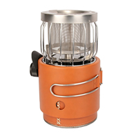Chauffage et cuisinière au propane portable STARCAMP 2-en-1 pour le camping, la randonnée, le pique-nique - Conception pliable en acier inoxydable