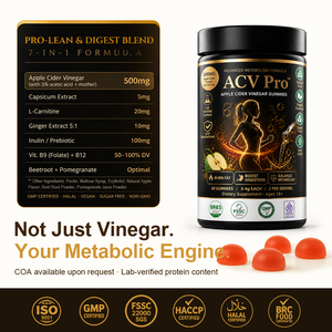 Gomitas de Vinagre de Sidra de Manzana ACV <span class=keywords><strong>Pro</strong></span>, Veganas, Sin Azúcar, Sin OMG, Quemagrasas, Pérdida de Peso, Aumento del Metabolismo, Desintoxicación Diaria, Digestivas - Product Image 6