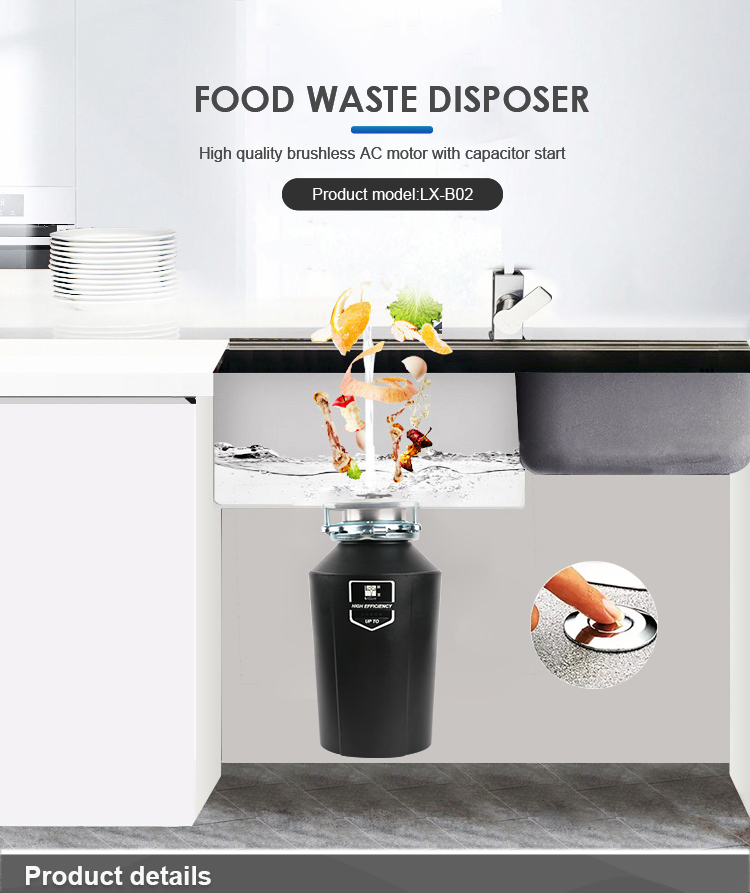 Hot Sale Food Garbage Disposals Food Waste Disposers With Remote Controlling Switch