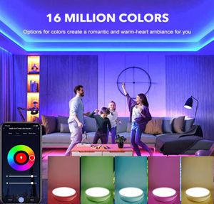 <span class=keywords><strong>Ampoule</strong></span> LED intelligente WIFI contrôlée par l'application Tuya, A19, plastique, 9W, E26, 110V-220V, commande vocale pour Alexa Echo <span class=keywords><strong>Google</strong></span> Home, résidentiel - Product Image 5