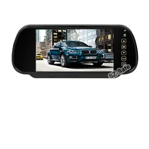 PZ China Supplier 7'' night vision Touch Screen dual camera wireless rearview mirror camera car rear view camera