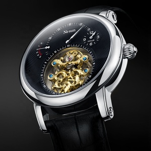 <span class=keywords><strong>Orologio</strong></span> Meccanico da <span class=keywords><strong>Uomo</strong></span> di Lusso con Quadrante Scheletrato, in Acciaio Inossidabile, Luminoso, Impermeabile, per Business e Casual - Product Image 4