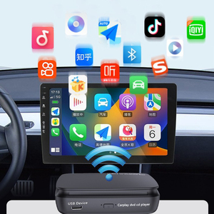 Portable <b>Car</b> <b>CD</b> DVD <b>Player</b> Wireless CarPlay Android Auto USB Media Box - Product Image 5
