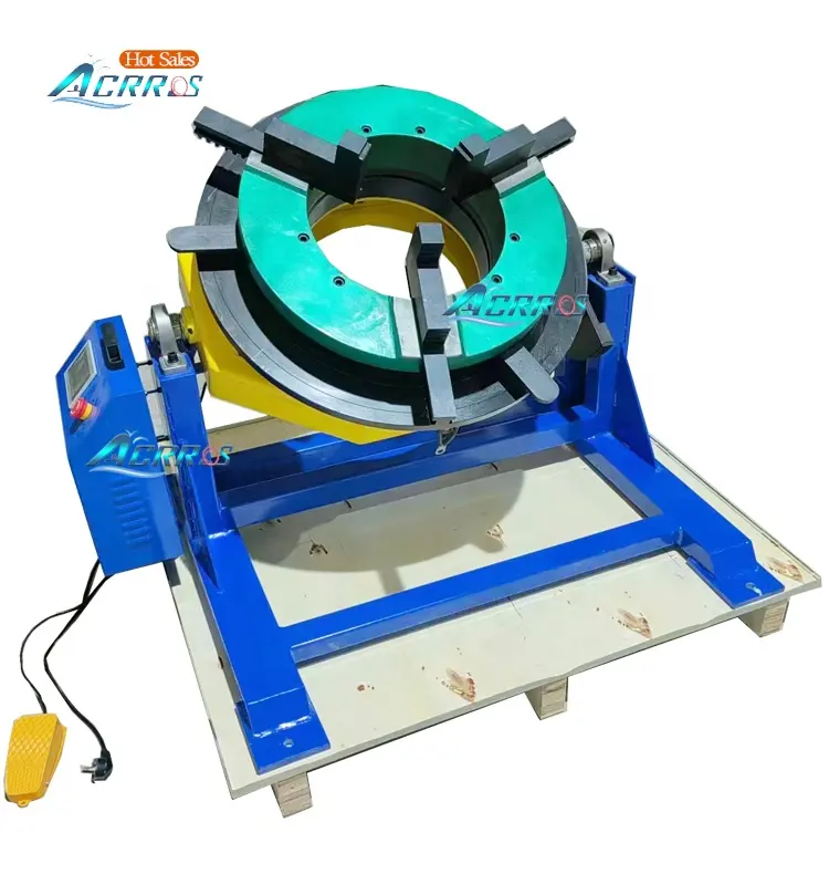 Table hole 365mm 600KG Welding Positioner 300kg Vertical Turntable with 1000mm Chuck