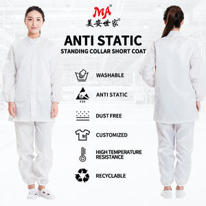 Venta en Línea de Batas de Trabajo Antiestáticas ESD Unisex Personalizadas, <span class=keywords><strong>Ropa</strong></span> de Trabajo para Adultos, <span class=keywords><strong>Ropa</strong></span> Antipolvo para Cuarto Limpio, Bata de Laboratorio, <span class=keywords><strong>Ropa</strong></span> de Trabajo Más Económica - Product Image 3