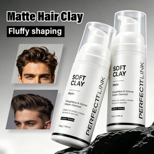 Crème coiffante mate professionnelle <span class=keywords><strong>pour</strong></span> barbier, texture naturelle et volumineuse, pâte à modeler douce <span class=keywords><strong>pour</strong></span> hommes, facile à étaler - Product Image 1