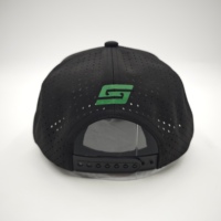 Gorra de Golf y Béisbol Premium Deportiva Impermeable con Parche Bordado, Ajustable, con Orificios Cortados a Láser, Cuerda Personalizada, Diseño Fruit Dobby Argyle