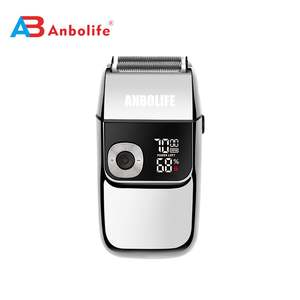 Afeitadora eléctrica profesional Anbolife 2 en 1 para hombres, maquinilla de <span class=keywords><strong>afeitar</strong></span> con recortadora calva, afeitadoras inalámbricas, pantalla LED recargable - Product Image 3