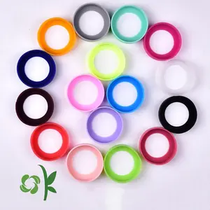 OKSILICONE 7,5 cm 13 colores ajuste 12oz/24oz/32oz boca ancha silicona botella de agua funda para deportes botella de agua taza bota