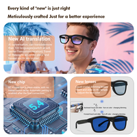 Lunettes Intelligentes à Changement de Couleur Tactile, Réglage Coulissant, Réponse Vocale IA, Traduction Q&A, Réduction du Bruit pour Appels