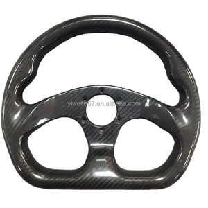 Volant sport en fibre de carbone 3K - Carbone pré-imprégné, haute adhérence, rigide, adapté aux véhicules de performance - Product Image 2