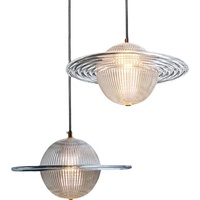 Mini lampe suspendue en verre planète, éclairages créatifs pour l'étude et la salle à manger JY9127