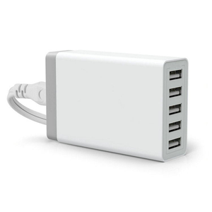 Cargador de Teléfono Móvil USB de 40W y 5 Puertos <span class=keywords><strong>Compatible</strong></span> <span class=keywords><strong>con</strong></span> <span class=keywords><strong>Apple</strong></span>, Huawei y <span class=keywords><strong>Xiaomi</strong></span> - Product Image 1