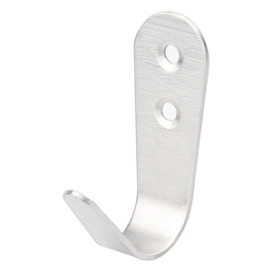 Stainless Steel Wall <b>Hook</b> Single U Shape Double Hole For Bathroom Kitchen Cabinet Storage - Product Image 4