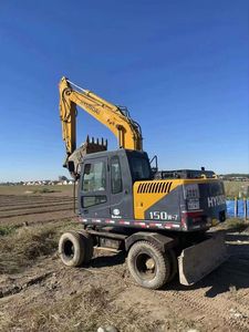 Excavatrice diesel hydraulique de roue de HYUNDAI 150W-7 utilisée par original de taille moyenne avec l'excellent prix bas de condition de travail en vente - Product Image 3