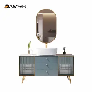 Lavabo de estilo europeo, mueble de baño con diseño de lujo, tocador de baño