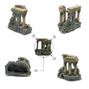 Hars Romeinse Kolom <span class=keywords><strong>Aquarium</strong></span> Decoraties Voor <span class=keywords><strong>Aquarium</strong></span>, <span class=keywords><strong>Aquarium</strong></span> Ornament Aquatische Grotten Verbergen Hut - Product Image 4