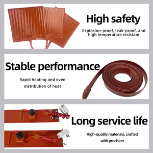 Özel silikon elektrikli ısıtma kemeri esnek ısıtma elemanı elektrikli silikon kauçuk altlık ısıtıcılar - Product Image 4