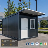 Casa Contenedor Prefabricada Desmontable y Oficina en Casa - Estructura de Acero Expandible de 20FT/40FT con Diseño Moderno y Transpirable para Exteriores