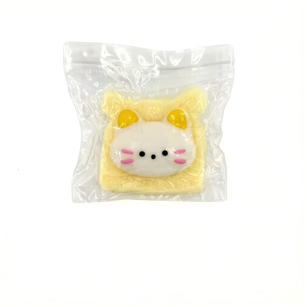 Giocattolo Squishy a Forma di Toast per Gatti
