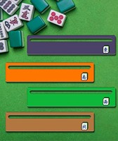 4 pièces de marqueurs de ligne de Mahjong en acrylique brillant, gravés au laser et imprimés UV, outil de stratégie pour débutants, format voyage