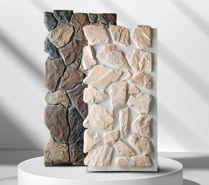 Pannelli Decorativi <span class=keywords><strong>in</strong></span> Finta <span class=keywords><strong>Pietra</strong></span> PU, Decorazione Murale <span class=keywords><strong>in</strong></span> Schiuma, Pannello 3D Effetto Roccia - Product Image 4