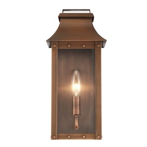 HMS moderno 1 luce in rame Patina applique Manchester tasca luce telecomando bianco caldo per soggiorno o casa - Product Image 3