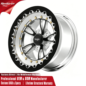 Jantes forgées en trois parties WELD Full Throttle Beadlock 15x8 15x10 5x114.3 5x120 pour Mustang <span class=keywords><strong>Camaro</strong></span> Corvette <span class=keywords><strong>Dodge</strong></span> Challenger <span class=keywords><strong>SRT</strong></span> - Product Image 1