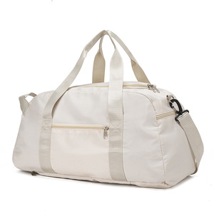 Custom Logo Lightweight Dry Wet Separation Gym Yoga Bag Women Large Capacity Crossbody Shoulder Travel Bag with <b>Trolley</b> Sleeve - Product Image 1