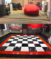 Suelo de vinilo de PVC entrelazado para garaje de taller-Antideslizante, antiarañazos, fácil instalación con clic, opciones texturizadas/lisas