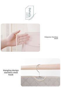 Modern Heavy-Duty Fabric Hanging Handbag Organizer with Multifunctional Mesh <b>Shelves</b> Closet Storage Purse and Organizer - Product Image 6