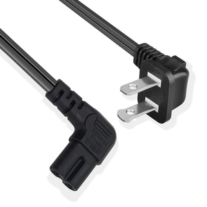 EE. UU. Enchufe <span class=keywords><strong>de</strong></span> 2 clavijas Ángulo <span class=keywords><strong>de</strong></span> 90 grados Figura 8 Conector hembra <span class=keywords><strong>Cable</strong></span> <span class=keywords><strong>de</strong></span> alimentación <span class=keywords><strong>de</strong></span> CA Nema 1-15p a Iec320 C7 <span class=keywords><strong>Cable</strong></span> <span class=keywords><strong>de</strong></span> alimentación <span class=keywords><strong>para</strong></span> <span class=keywords><strong>impresora</strong></span> <span class=keywords><strong>de</strong></span> TV PS - Product Image 3