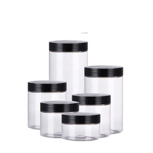 Pots de lotion en plastique PET personnalisés de 4oz 8oz avec couvercles en aluminium Récipients professionnels de stockage de masque capillaire et d'aliments pour les soins de la peau - Product Image 2
