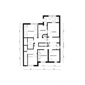 Emerald Park 4 Bedroom Detached Bungalow Property Brochure Printed Floor Plan <strong>Housing</strong> <strong>Catalog</strong> - Product Image 1