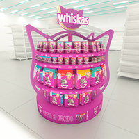 Aménagement intérieur moderne de magasin d'animaux de compagnie, présentoir de nourriture pour chats et chiens, design de présentoir, présentoirs de nourriture pour animaux de compagnie personnalisés pour les magasins d'animaux de compagnie