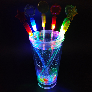 Bâtonnet mélangeur en plastique lumineux à LED pour boissons, bâtonnet mélangeur à café, mélangeurs à cocktail à LED pour cadeaux promotionnels d'entreprise - Product Image 3