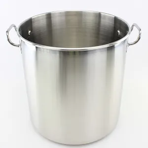 Hotel Supplier Stainless Steel Big Stock Pot Top Manufacturer Big Pots For Cooking