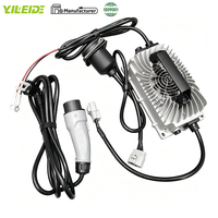 Chargeur de batterie au lithium EU Plug 48V 16S 51.2V LiFePO4 58.4V 18A avec prise Yeeda Y60 pour voiturette de golf