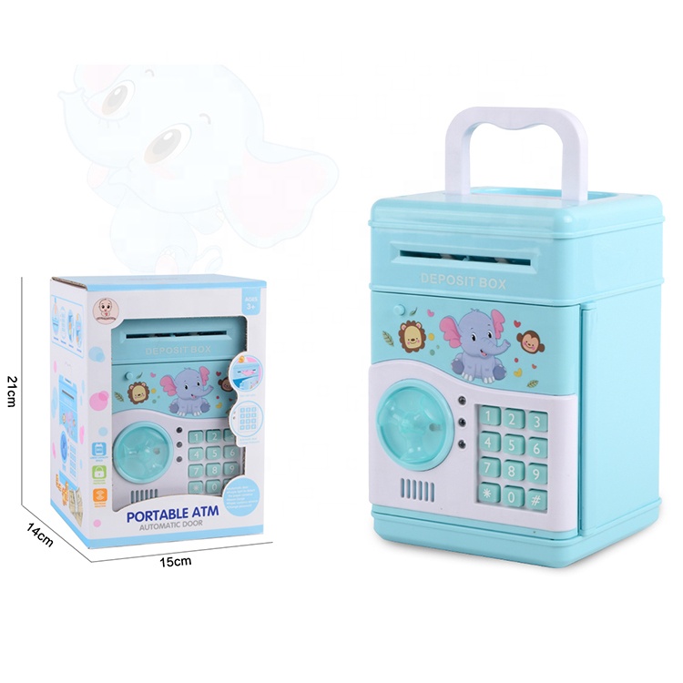 Оптовая продажа с фабрики, электронный мультяшный портативный банкомат, игрушка для детей, пластиковая Копилка