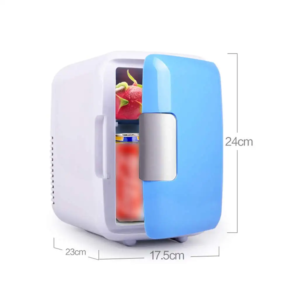 Мини-Автомобильный электрический холодильник, 4 л, холодильник с морозильной камерой для чашек, портативный холодильник, обогреватель для путешествий, новый дизайн