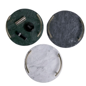 Coffee Table Ceramic <strong>Decorative</strong> <strong>Tray</strong> Breakfast Marble Serving <strong>Trays</strong> Perfume <strong>Tray</strong> for <strong>Dresser</strong> - Product Image 1