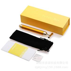 Vibromasseur électrique 3D pour le visage, soins pour <span class=keywords><strong>la</strong></span> peau, à énergie dorée, 24k, massage rafraîchissant - Product Image 4