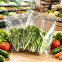 China op maat bedrukte plastic zelfklevende zakken voor fruit & groente verpakkingen, transparante zelfklevende verzegelbare plastic zakken