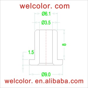 Tappi di Tenuta in Gomma Siliconica a T, Guarnizioni Protettive per Fori, Diametro Esterno/Interno 2.5 3 3.5 <span class=keywords><strong>4</strong></span> <span class=keywords><strong>4</strong></span>.5 5 5.5 6 7 8 10 mm - Product Image 5