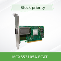 Tarjeta de Red de Fibra Óptica PCI Express de Doble Puerto Mellanox MNPH29D-XTR Original de 10 Gbps, Compatible con X-2