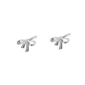 Boucles d'oreilles spirales à nœud papillon, design simple et atmosphérique avec une petite personnalité et un tempérament <span class=keywords><strong>pour</strong></span> les ongles, les os et les oreilles - Product Image 5