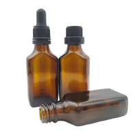 Prix d'usine – Flacon compte-gouttes en verre ambré de 15 ml et 30 ml pour huiles essentielles, sérum de soin et gouttes pour les yeux, avec sérigraphie