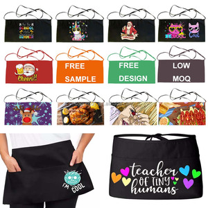 <span class=keywords><strong>Delantal</strong></span> de cintura medio <span class=keywords><strong>personalizado</strong></span> <span class=keywords><strong>para</strong></span> hombres y mujeres, con logotipo <span class=keywords><strong>personalizado</strong></span>, <span class=keywords><strong>para</strong></span> cocina, barbacoa, Chef, Maestro - Product Image 5